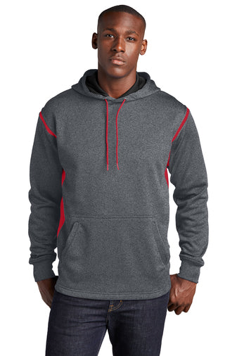 Men's Sport-Tek® Tech Fleece Colorblock Hooded Sweatshirt