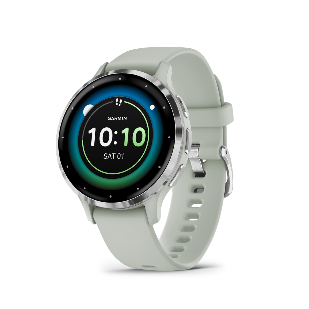 garmin vivoactive 3 vibration bei benachrichtigung Venu 4. , Two sizes. Multiple color options., Here's a look at citron and  periwinkle with a silver case main image 1