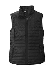 Ladies Port Authority Packable Puffy Vest w/ LOGO Left Chest