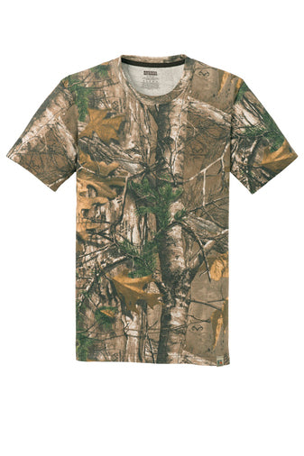 MEN'S RUSSELL OUTDOORS REALTREE COTTON TEE W/ LOGO LEFT CHEST