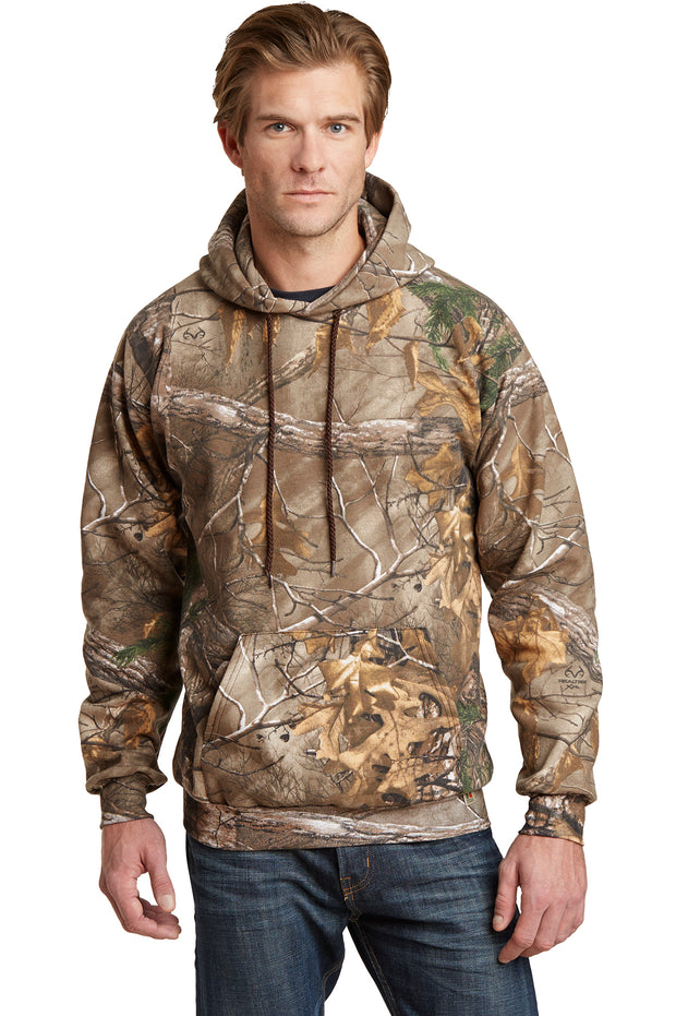 MEN'S RUSSELL OUTDOORS HOODED SWEATSHIRT W/ LOGO LEFT CHEST