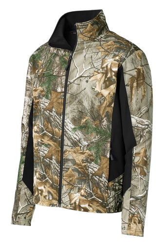 Port Authority Camouflage Colorblock Soft Shell W/ LOGO LEFT CHEST
