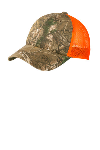 PORT AUTHORITY STRUCTURED MESH BACK CAP W/ LOGO FRONT CENTER