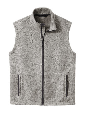 Port Authority ® Sweater Fleece Vest W/ LOGO Left Chest
